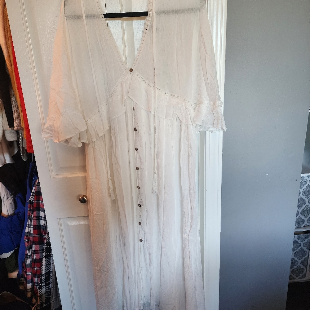 *NEW*Forever 21 white summer dress